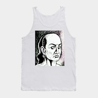 Chanakya Black And white Portrait | Chanakya Artwork 3 Tank Top